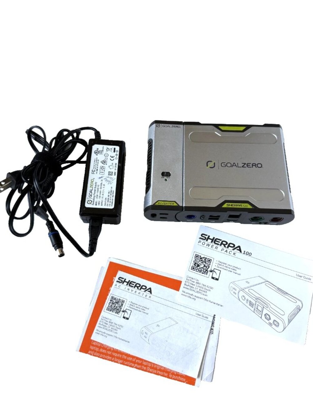 Sherpa 100 Power Pack AC Inverter WORKS Rechargeable Goal Zero Portable Charger